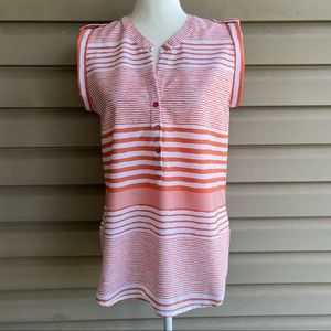 •Antilia Femme• Sleeveless Striped Popover Blouse - Size Medium